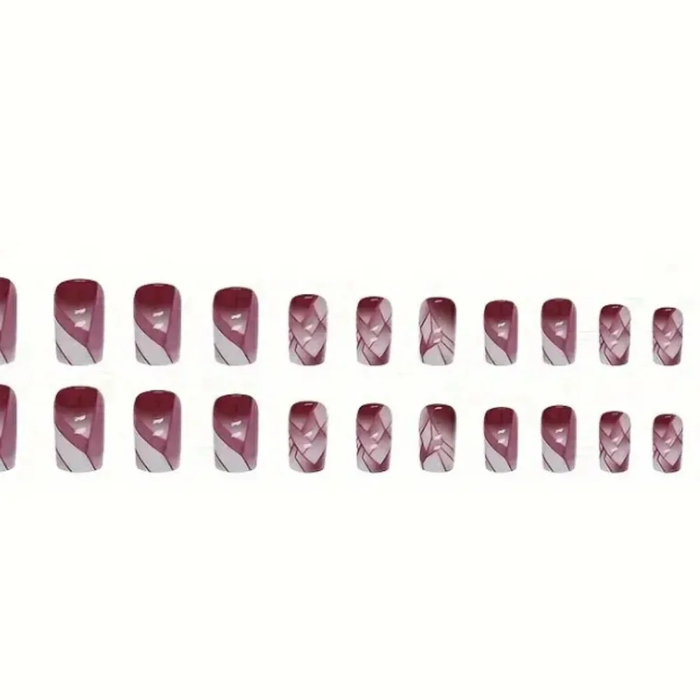 Press On Nails Short Square Fake Nails - Picture 6 of 6